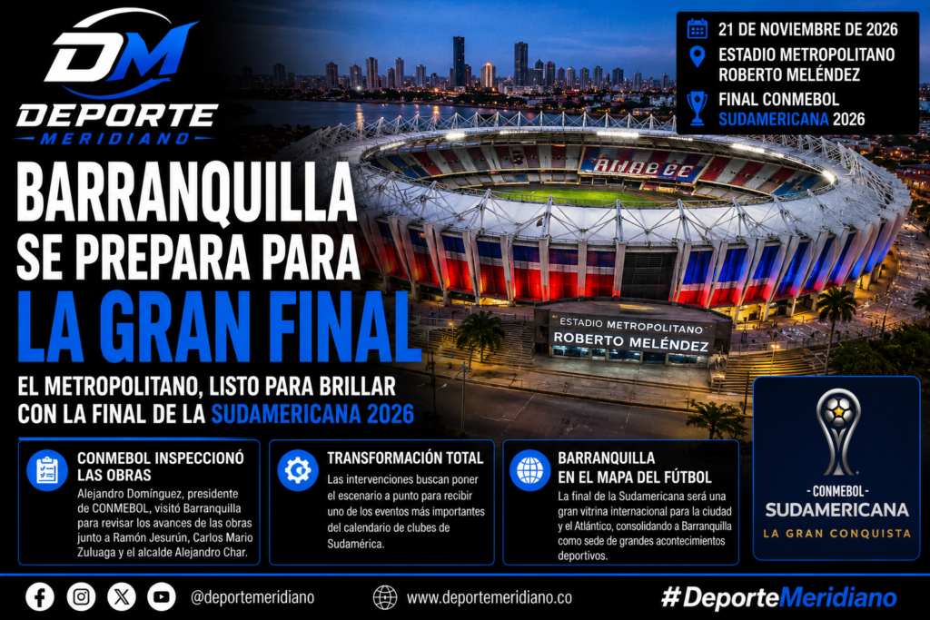 Estadio Metropolitano Roberto Meléndez en proceso de transformación para la final de la Copa Sudamericana 2026.