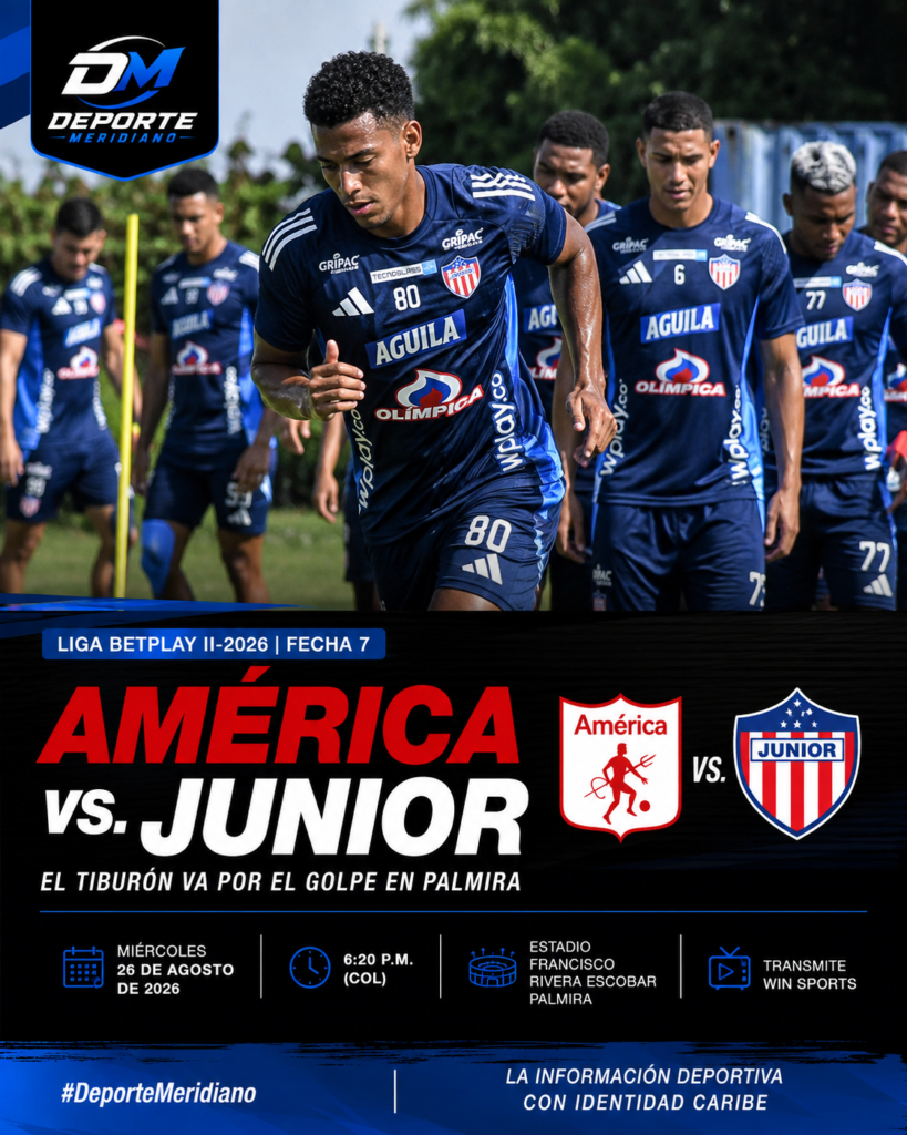 AMÉRICA vs. JUNIOR EL TIBURÓN VA POR EL GOLPE EN PALMIRA Liga BetPlay II-2026 | Fecha 7