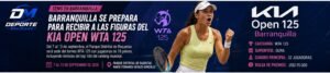 Barranquilla recibirá en septiembre el Kia Open WTA 125, torneo internacional que tendrá un cuadro principal de 32 jugadoras y una bolsa de premios de 115.000 dólares. Imagen: Deporte Meridiano.
