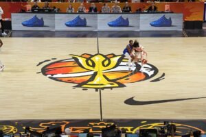 Breanna Stewart durante la final del Mundial femenino FIBA 2026 entre Estados Unidos y Francia