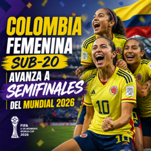 Selección Colombia Femenina Sub-20 celebra su histórica campaña y el tercer puesto mundial tras vencer a Italia por penales.