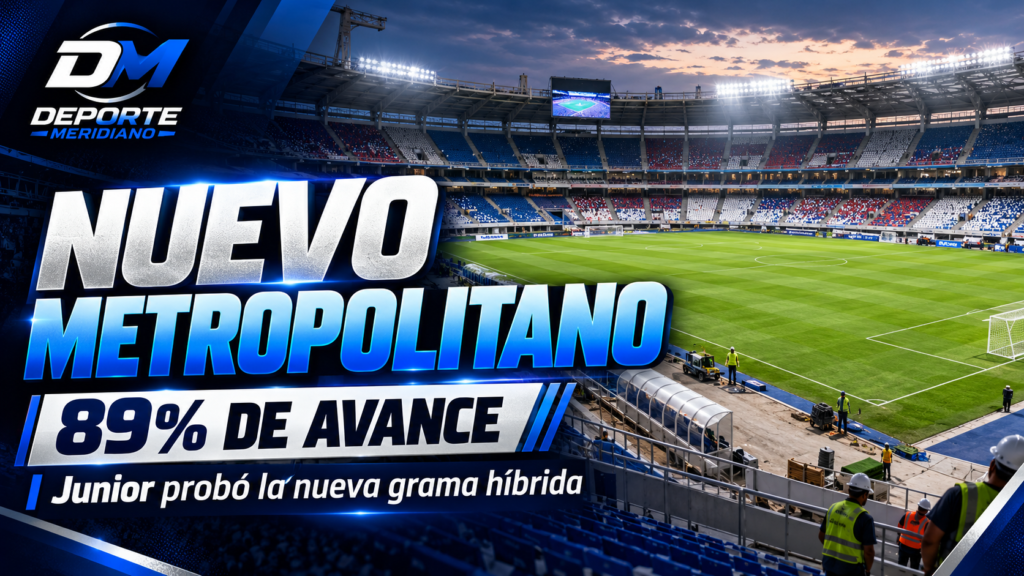 Gráfica de Deporte Meridiano sobre el avance de las obras del estadio Metropolitano Roberto Meléndez.