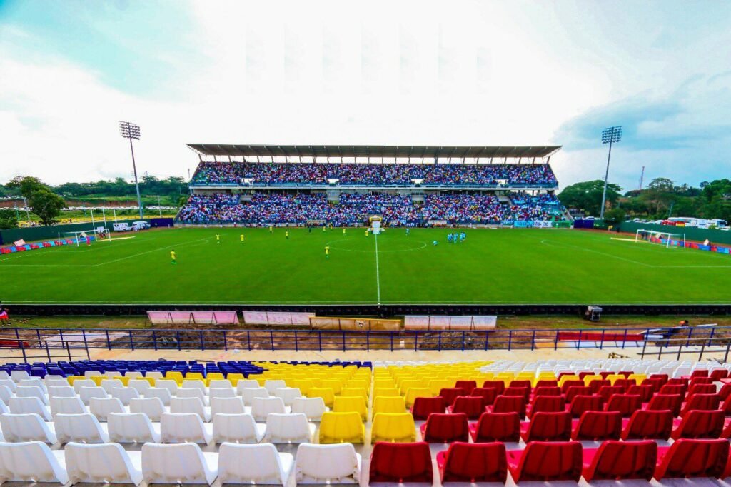 Vista real del estadio Jaraguay de Montería, sede de Jaguares de Córdoba, fotografiado en 2017