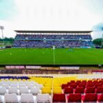 Vista real del estadio Jaraguay de Montería, sede de Jaguares de Córdoba, fotografiado en 2017