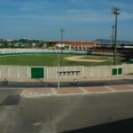 Vista del estadio de béisbol Once de Noviembre en Cartagena, fotografía de archivo de 2009