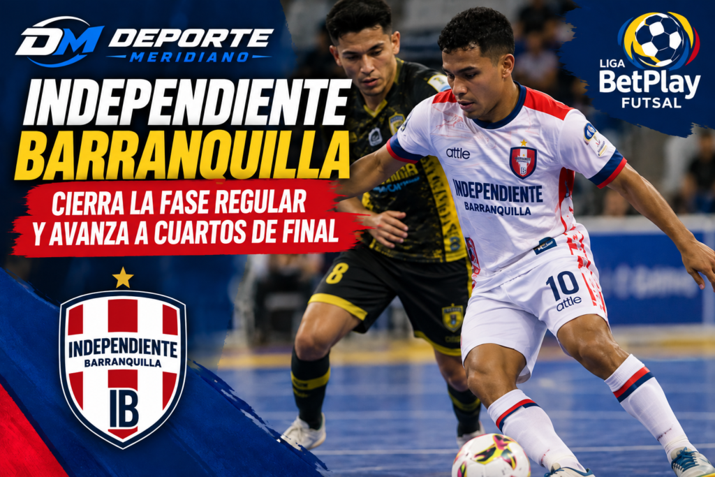 Independiente Barranquilla Futsal clasificó a los cuartos de final de la Liga BetPlay Futsal.