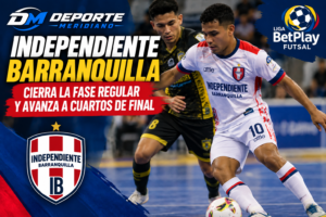 Independiente Barranquilla Futsal clasificó a los cuartos de final de la Liga BetPlay Futsal.