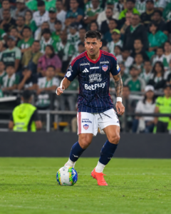Jugador de Junior de Barranquilla durante el partido ante Atlético Nacional en Medellín