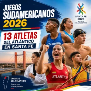 Atletas del Atlántico en los Juegos Suramericanos 2026