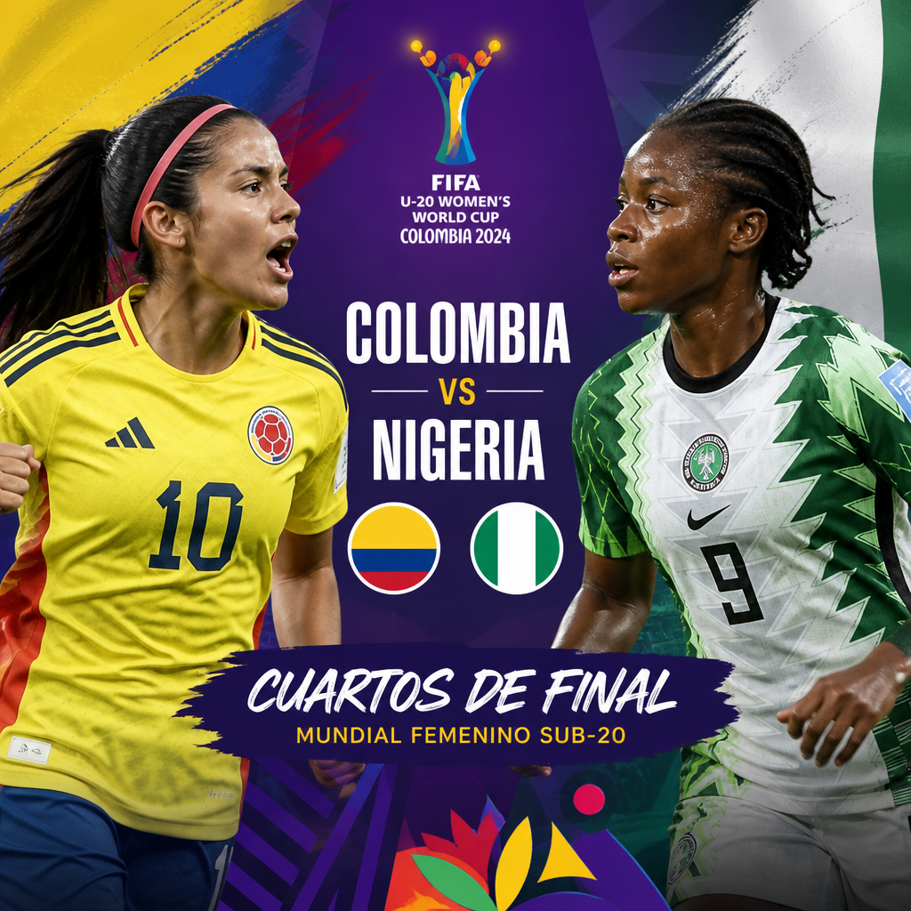 Colombia y Nigeria se enfrentan en los cuartos de final del Mundial femenino sub 20.