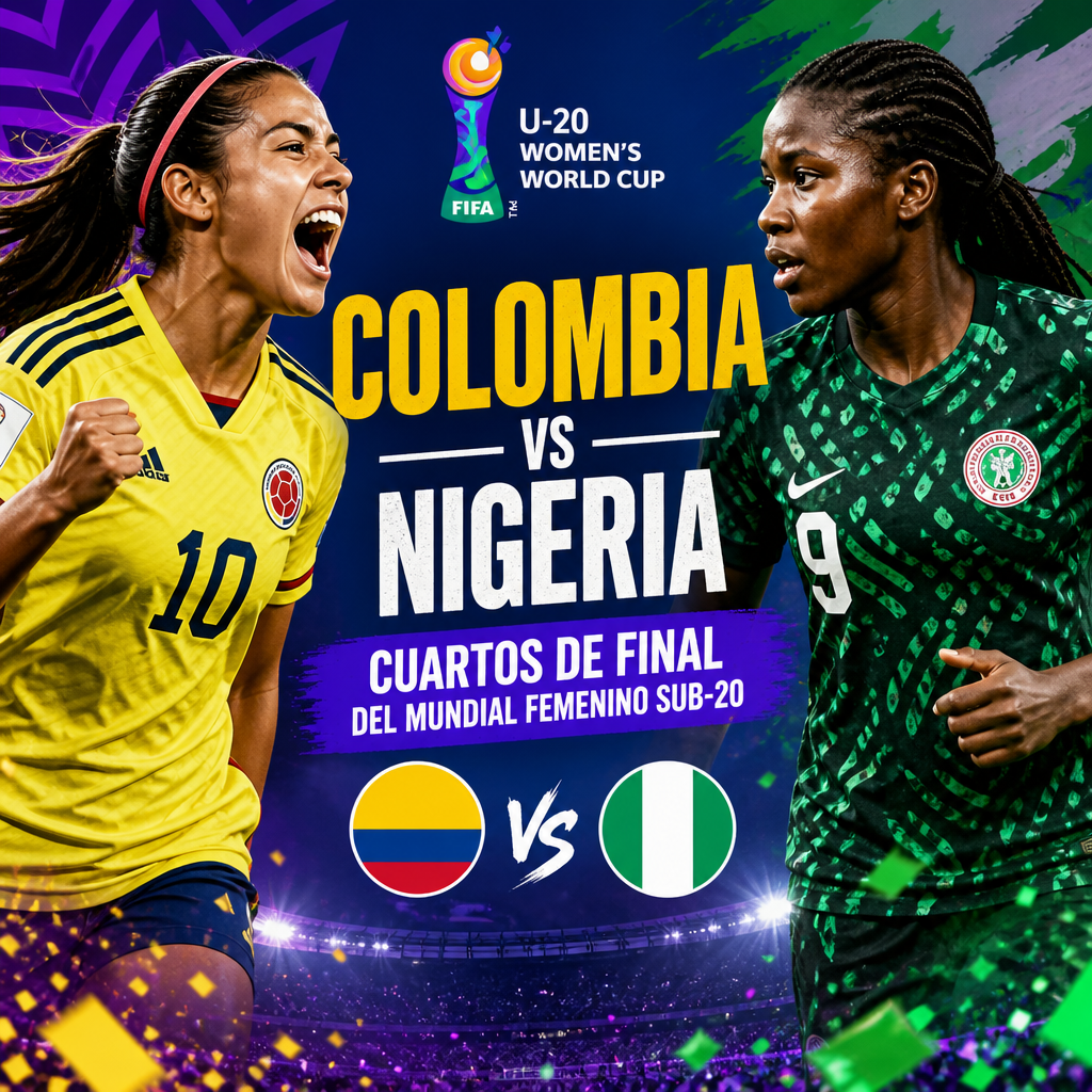 Colombia y Nigeria se enfrentan en los cuartos de final del Mundial femenino sub 20.