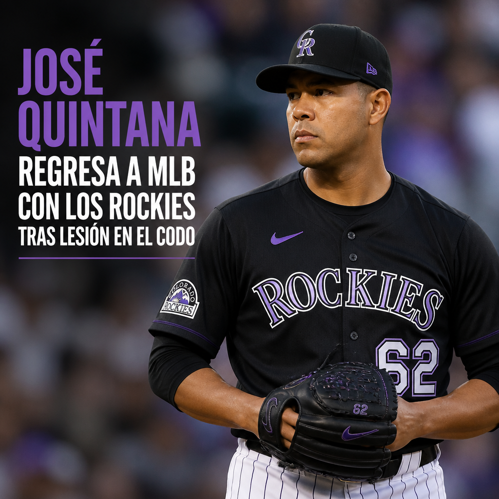 Jos&eacute; Quintana lanza con los Rockies de Colorado en su regreso a MLB tras superar una lesi&oacute;n en el codo.