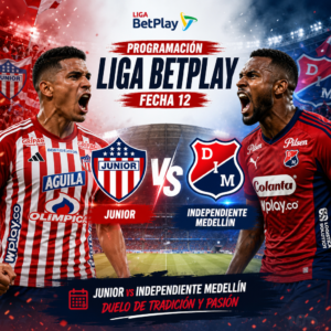 Junior de Barranquilla vs Independiente Medellín por la fecha 12 de la Liga BetPlay en el estadio Romelio Martínez.