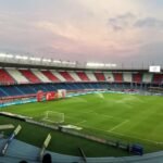 Vista exterior del estadio Metropolitano Roberto Meléndez de Barranquilla en marzo de 2021