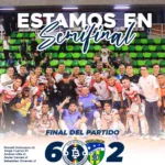 Independiente Barranquilla celebra su clasificación a semifinales tras ganar 6–2 a Generaciones de Bolívar 90; pieza de resultado suministrada a Deporte Meridiano