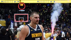 Nikola Jokic durante un partido de Denver Nuggets, en la fotografía de Christopher Hanewinckel difundida por AS en su cobertura del 25 de octubre de 2026.