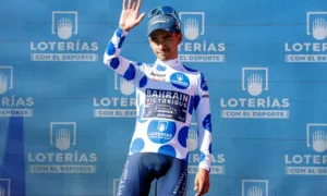 Santiago Buitrago durante la Vuelta a España de 2026, imagen de archivo