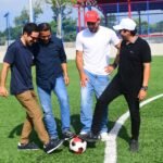 Sebastián Viera en el Polideportivo de Polonuevo durante la presentación de las escuelas deportivas