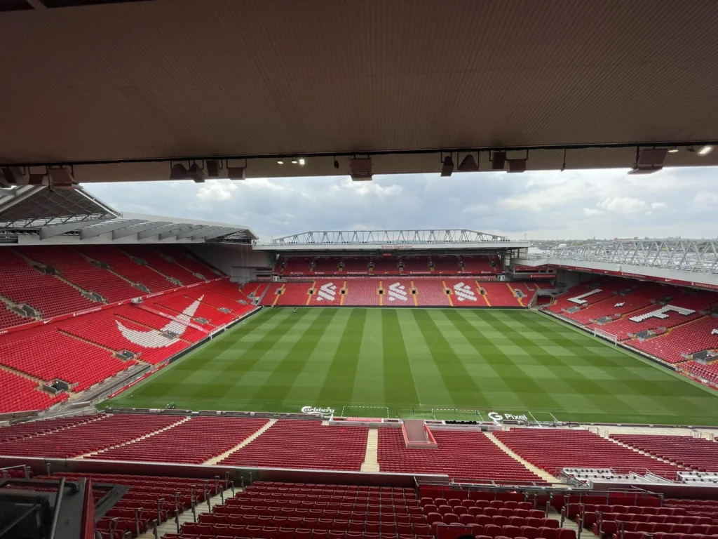 Vista panorámica de Anfield en mayo de 2024. Imagen de archivo de FYI2023, Wikimedia Commons, dominio público CC0.