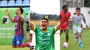 Composición de jugadores de equipos clasificados al Torneo BetPlay 2026-II. Foto difundida por Win Sports, crédito VizzorImage/Felipe Caicedo/Edward Leguizamon/Miguel Vermeire.