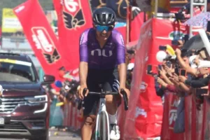 Cristian Rico, del NU Colombia, durante la quinta etapa de la Vuelta a Guatemala de 2026