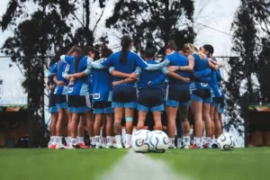 Entrenamiento de Cruzeiro femenino antes de los cuartos de final de la Libertadores 2026. Foto: Gustavo Martins/Cruzeiro.