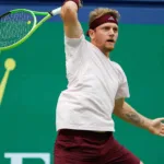 Alejandro Davidovich Fokina en la imagen difundida por el sitio oficial del Rolex Shanghai Masters.