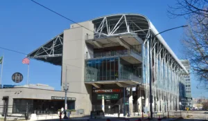 Exterior de Providence Park, estadio de Portland Timbers; archivo de marzo de 2024.