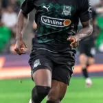 Jhon Córdoba con Krasnodar ante Orenburg en agosto de 2022. Archivo: Dmitry Pukalik / soccer.ru, CC BY-SA 3.0.